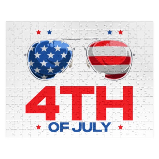 So Fly On The 4th July America USA Flag Patriotic Jigsaw Puzzles