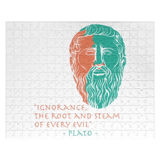 Plato Stoic Philosophy Quote Jigsaw Puzzles