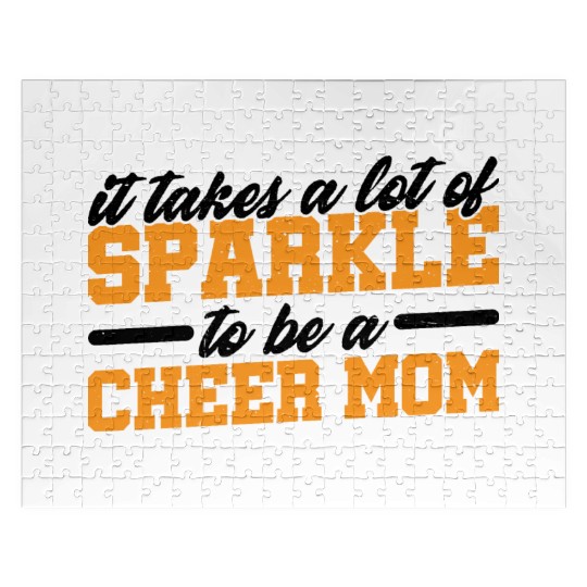 It Takes A Lot Of Sparkle To Be A Cheer Mom 3 Jigsaw Puzzles