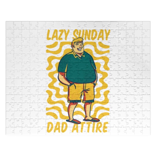 This is my Lazy Sunday Dad Attire Jigsaw Puzzles