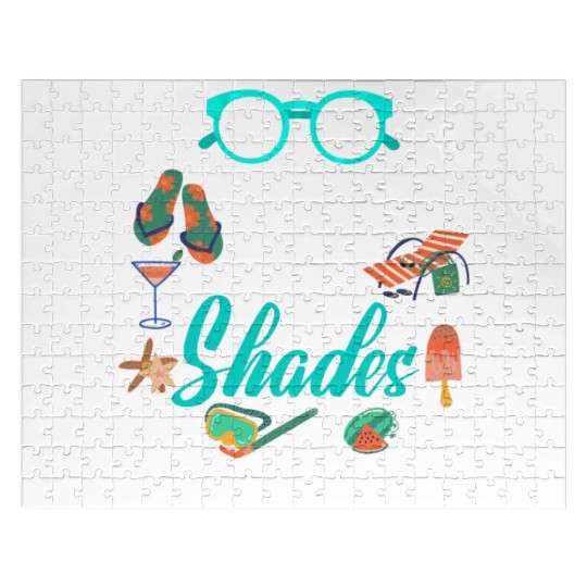 Less Grades More Shades Teacher On Break Summer Jigsaw Puzzles