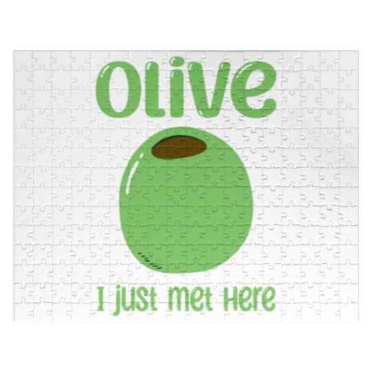 Green Olive Lover Quote Jigsaw Puzzles