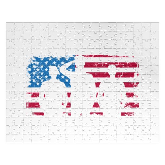 Patriotic America USA Flag 4th Of July American Jigsaw Puzzles