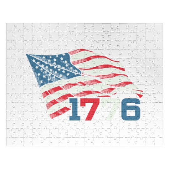 Patriotic America USA Flag 4th Of July American Jigsaw Puzzles