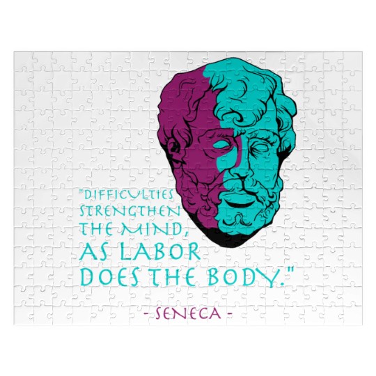 Seneca Stoic Philosophy Quote Jigsaw Puzzles