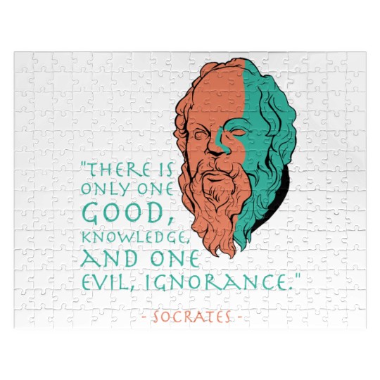 Socrates Stoic Philosophy Quote Jigsaw Puzzles