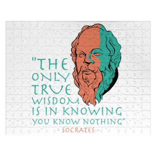 Socrates Stoic Philosophy Quote Jigsaw Puzzles
