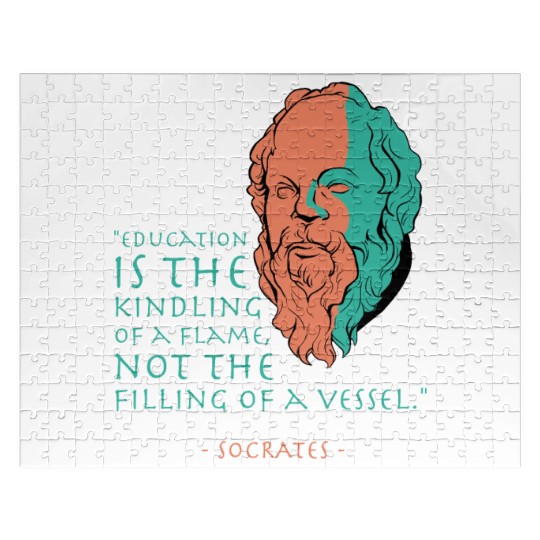 Socrates Stoic Philosophy Quote Jigsaw Puzzles