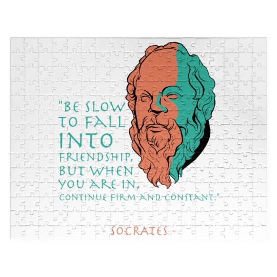 Socrates Stoic Philosophy Quote Jigsaw Puzzles