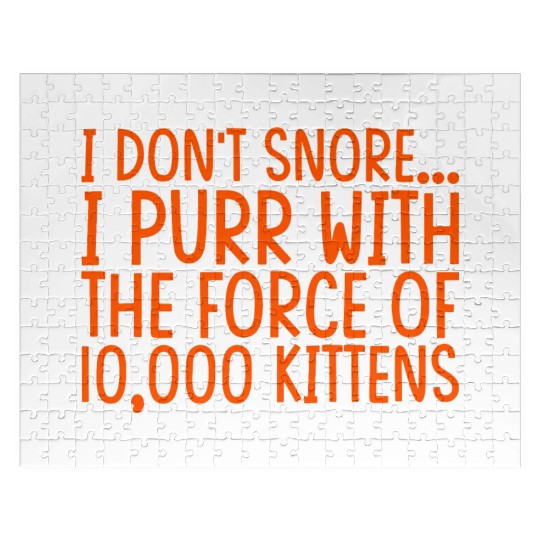 I Purr With The Force Of 10,000 Kittens 2 Jigsaw Puzzles