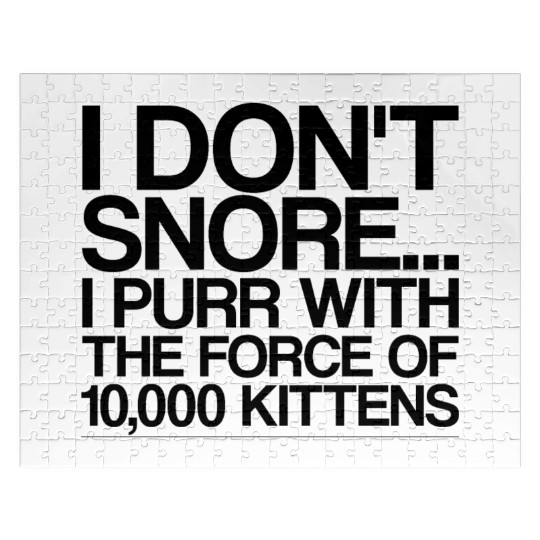 I Purr With The Force Of 10,000 Kittens 4 Jigsaw Puzzles