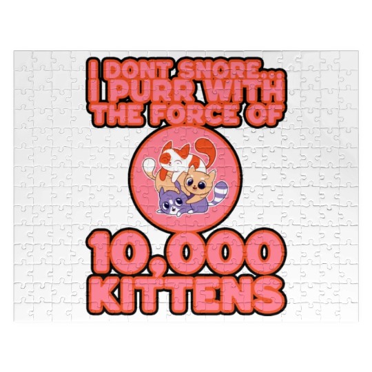I Purr With The Force Of 10,000 Kittens 3 Jigsaw Puzzles
