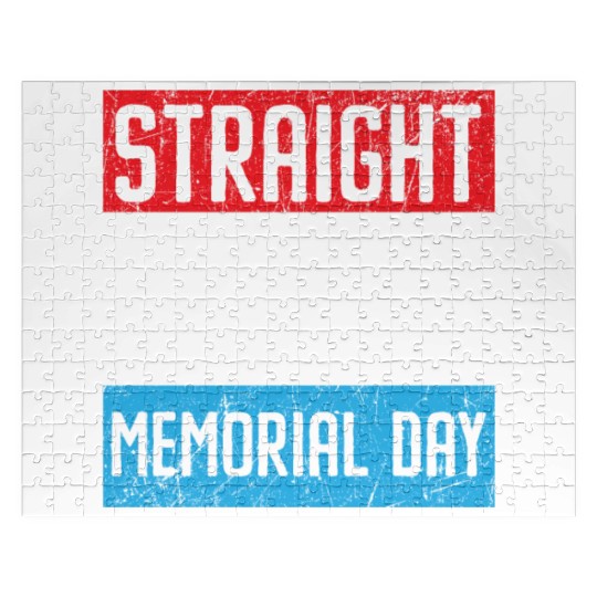 Patriotic Veteran USA Flag American Memorial Day Jigsaw Puzzles