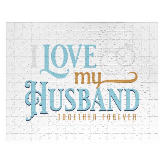 I Love My Husband, wedding, marriage, bride, groom Jigsaw Puzzles