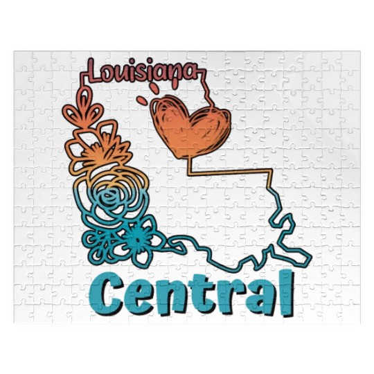 I love my home town in Central Louisiana Jigsaw Puzzles