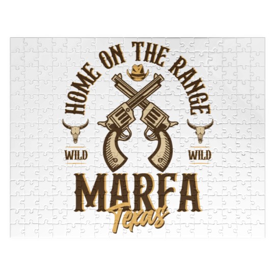 Marfa Texas wild west town Jigsaw Puzzles