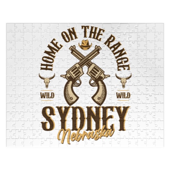 Sidney Nebraska wild west town Jigsaw Puzzles