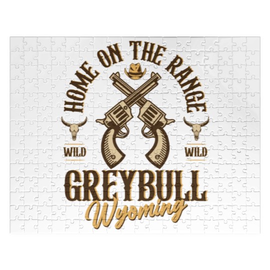 Greybull Wyoming wild west town Jigsaw Puzzles