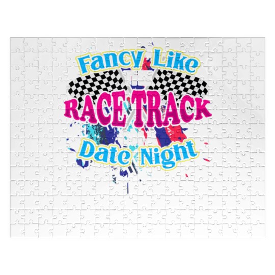 Fancy Like The Race Track On A Date Night Vintage Jigsaw Puzzles