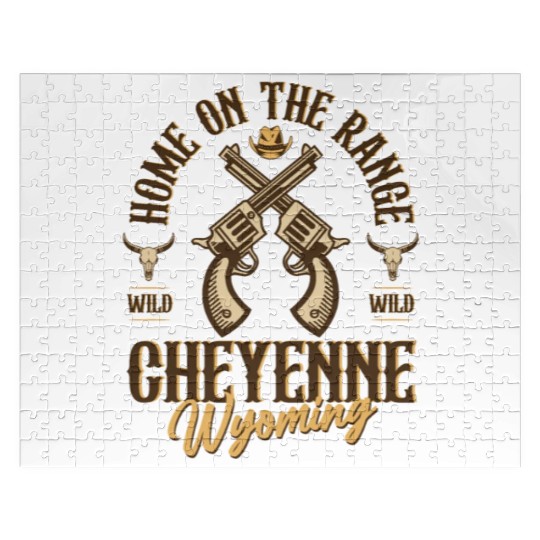 Cheyenne Wyoming wild west town Jigsaw Puzzles