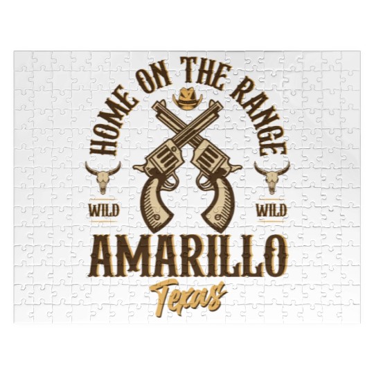 Amarillo Texas wild west town Jigsaw Puzzles