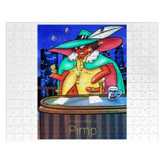 Cornbread Shrimp Da' Pimp Jigsaw Puzzles