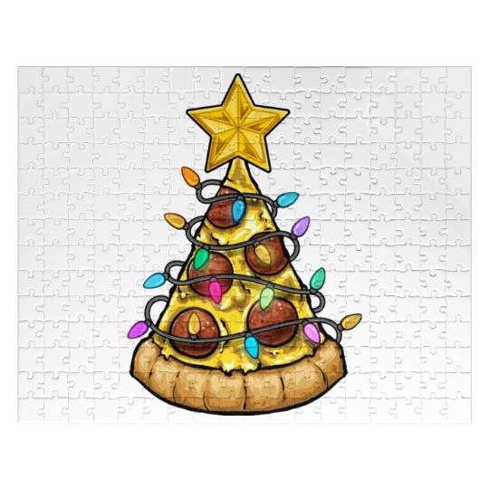 Christmas Pizza Christmas Light Jigsaw Puzzles
