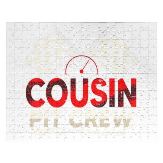Funny Cousin Pit Crew Race Car Lover Racing Famil Jigsaw Puzzles