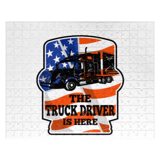 Have No Fear Trucker Driver Is Here For Truckers Jigsaw Puzzles