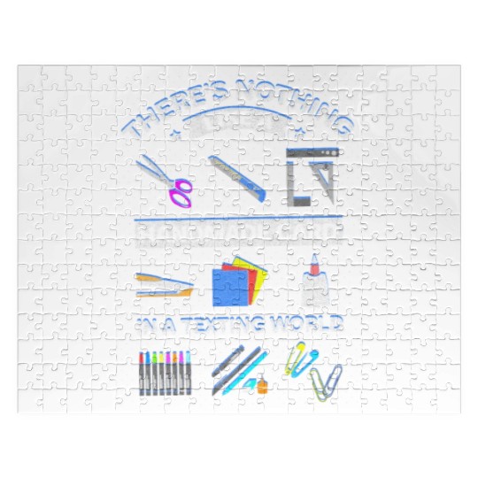 Nothing Like Handmade Card in Texting Society Jigsaw Puzzles