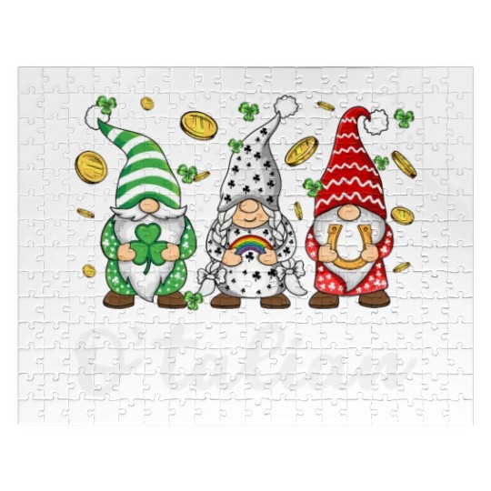 O'talian St. Patrick Italian Pride Italy Flag Jigsaw Puzzles