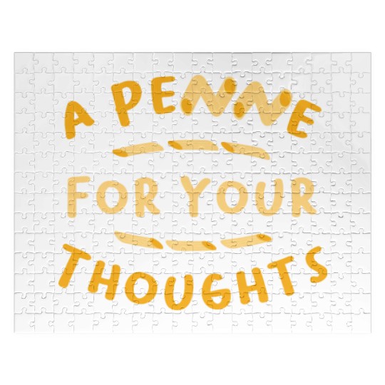 A Penne For Your Thought Italian Italy Flag Pasta Jigsaw Puzzles