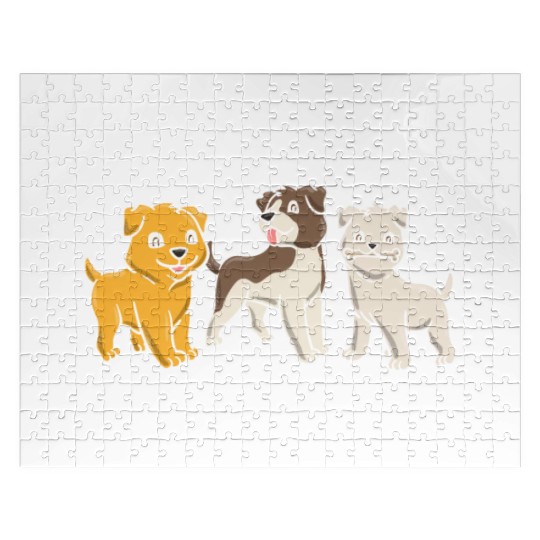 Dog Owner Dog Lover Dog Breeder Paw Love Puppy Jigsaw Puzzles