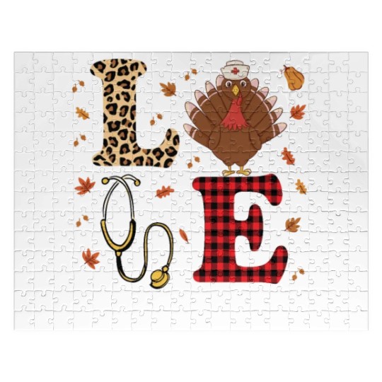 Cute NICU Nurse Thanksgiving Jigsaw Puzzles
