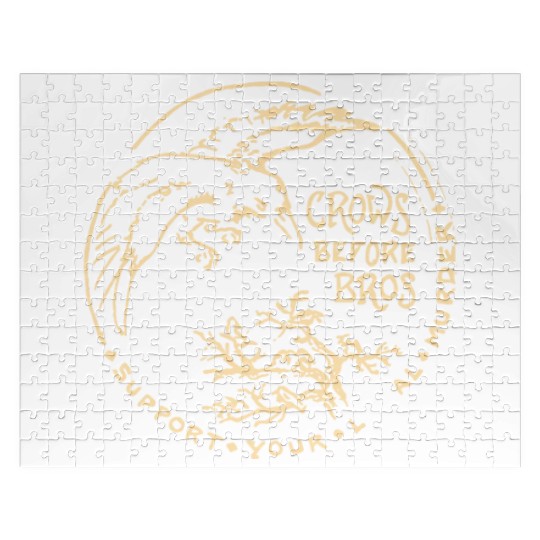 Crows Before Bros Support Your Local Murder Jigsaw Puzzles