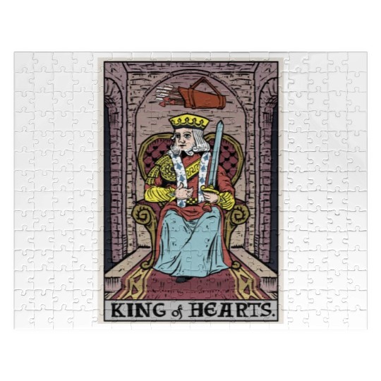 King of Hearts Tarot Card Jigsaw Puzzles