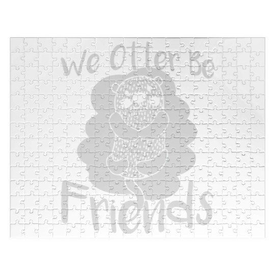 we otter be friends Jigsaw Puzzles