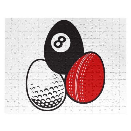 Cue Sports Billiards Cricket Golf Easter Egg Balls Jigsaw Puzzles