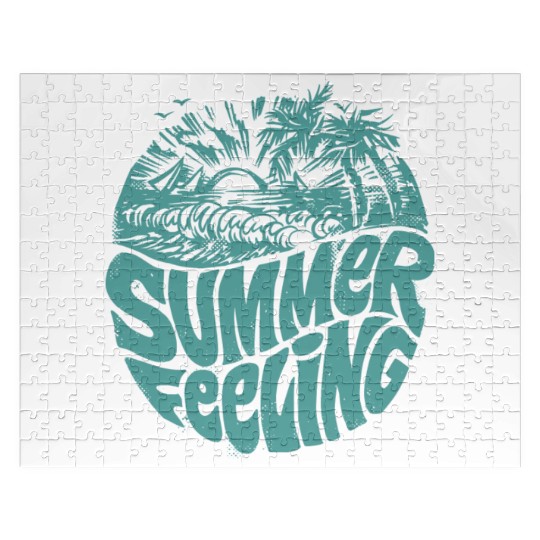 Summer Feeling Green Jigsaw Puzzles