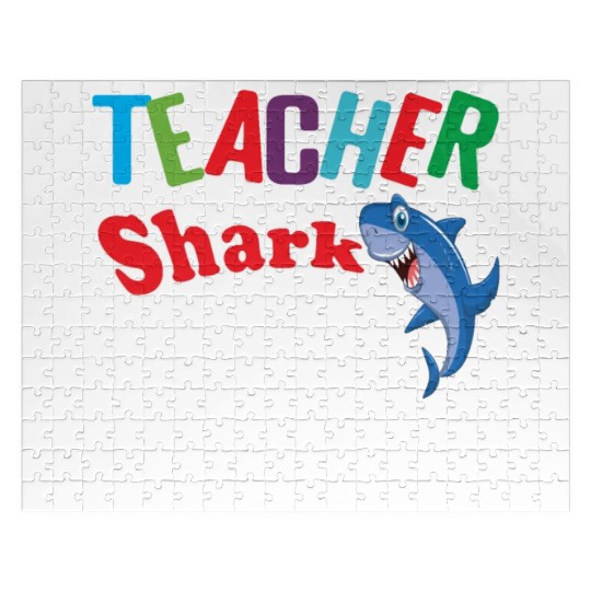 Teacher Jigsaw Puzzles Preschool Teacher Shark Funny