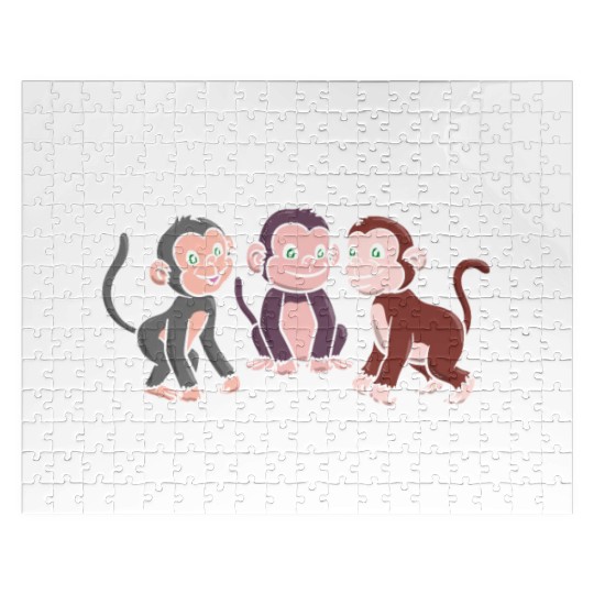 Monkey Wildlife Animal Zookeeper Monkey Whisperer Jigsaw Puzzles