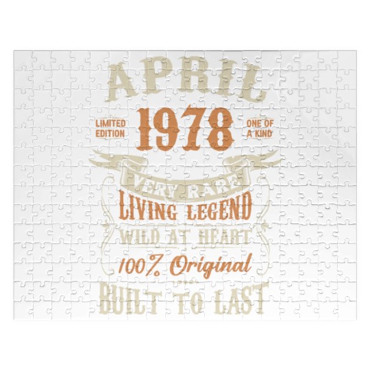 April 1978 Birthday Surprise Jigsaw Puzzles