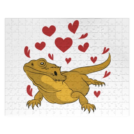 Animal Bearded Dragon Lover Reptile Bearded Dragon Jigsaw Puzzles