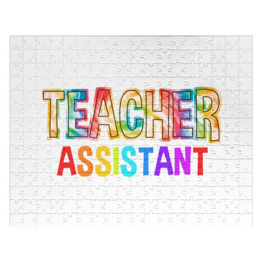 Teacher Assistant Tie Dye Back To School Jigsaw Puzzles