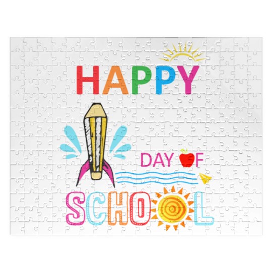 Happy Last Day Of School Teacher Boys Girls Kids Jigsaw Puzzles