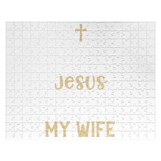 I Love Jesus And My Wife - Jesus Jigsaw Puzzles