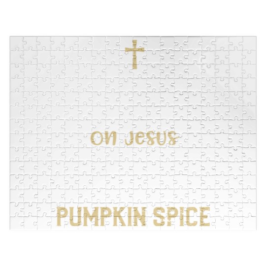 I Run On Jesus And Pumpkin Spice Jigsaw Puzzles