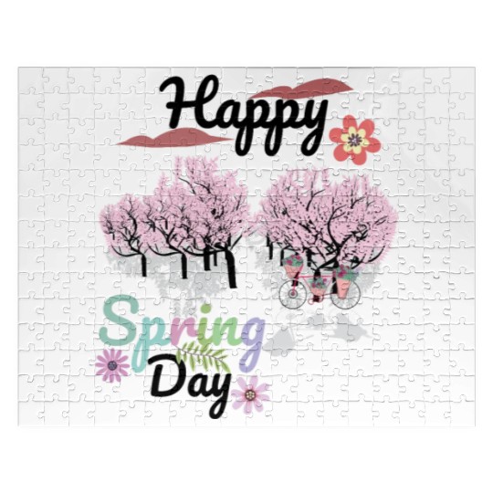 Seasons Greetings for Spring, Happy Spring Graphic Jigsaw Puzzles