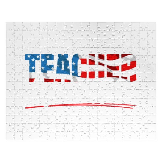 America USA Flag 4th Of July Teacher American Jigsaw Puzzles
