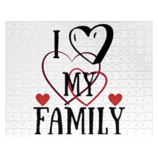 I love my family Jigsaw Puzzles
